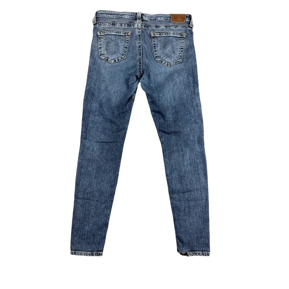 Big Star Alex Skinny Jeans Women's 33‎ Blue (fits 32x30) Stretch Mid-Rise